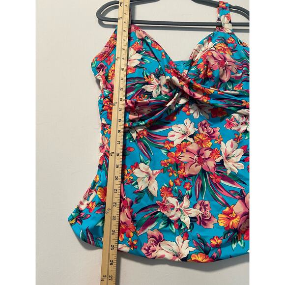 Land’s End floral tankini top size 16 - Picture 4 of 6